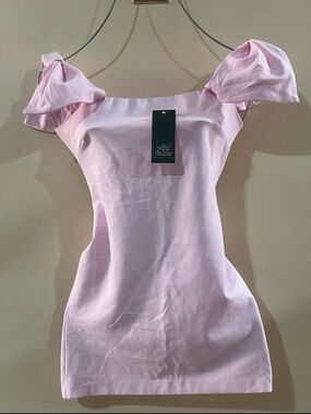 Wild Fable Women’s Dress Vibrant Pink with Bow in the Shoulders